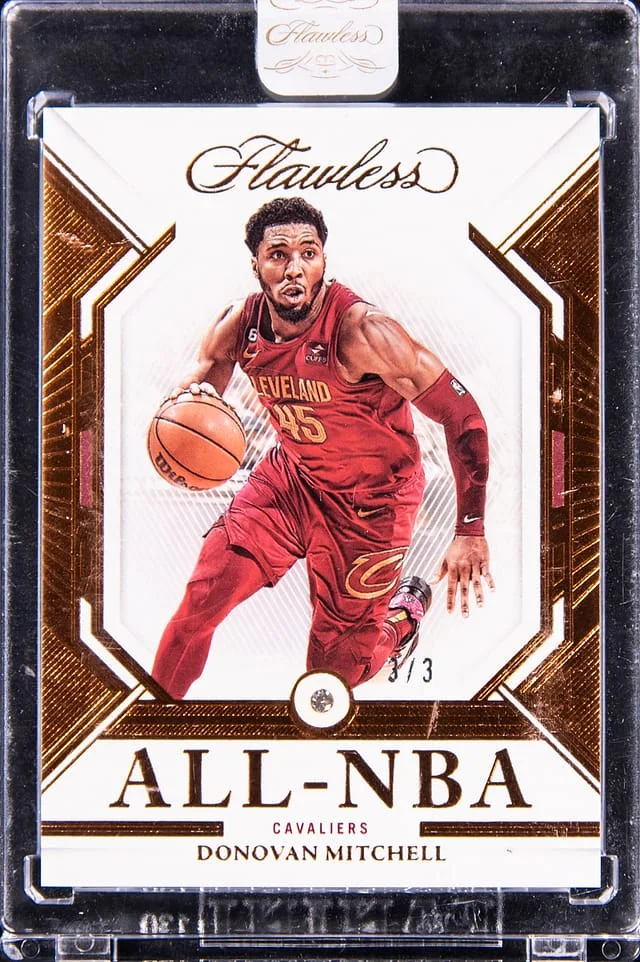 2022-23 Panini Flawless Donovan Mitchell Diamond All-NBA Bronze #185 card image