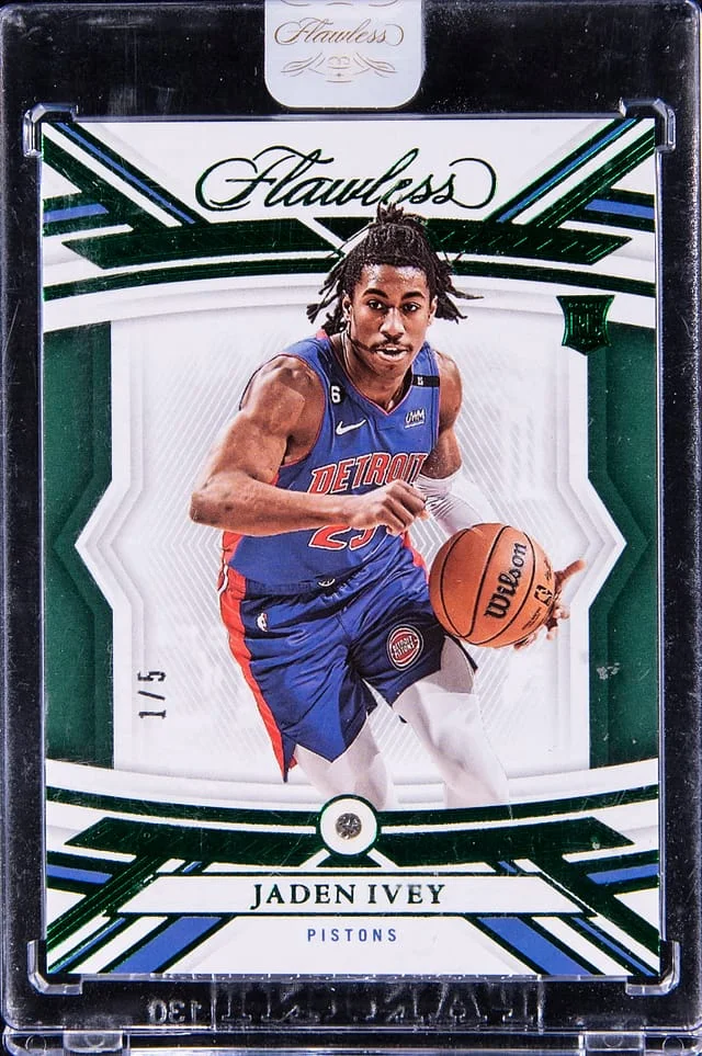 2022-23 Panini Flawless Jaden Ivey Diamond Emerald #6 card image