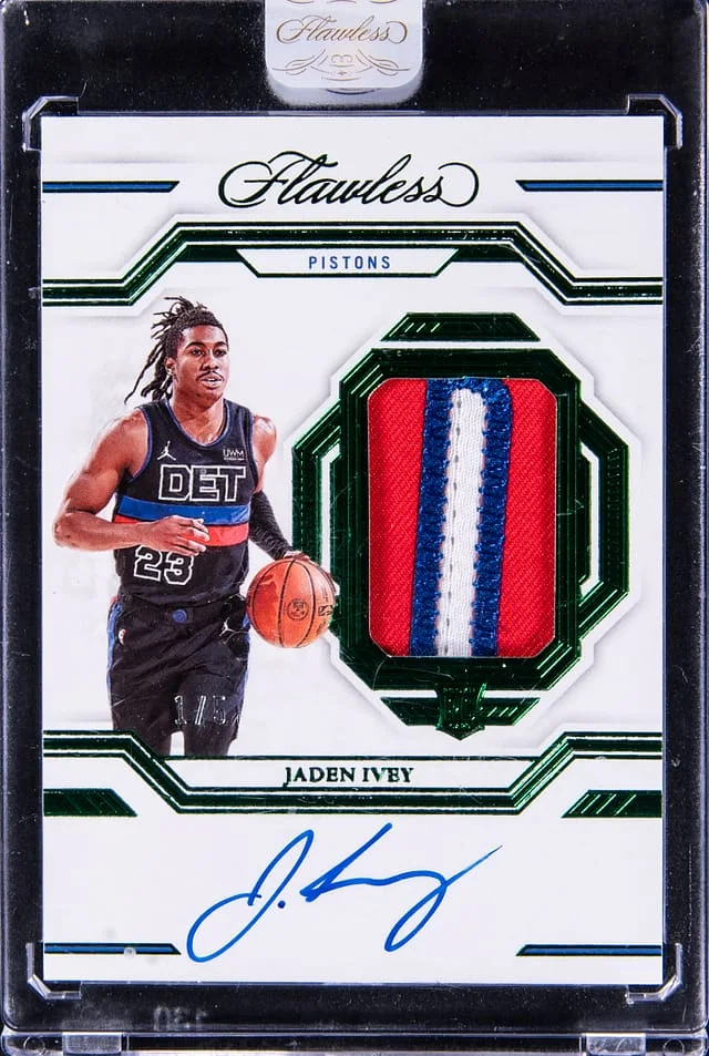 2022-23 Panini Flawless Jaden Ivey Patch Autograph #SPA-JIV card image