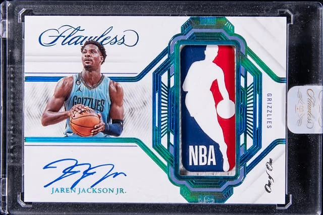 2022-23 Panini Flawless Jaren Jackson Jr. Logoman Autographs #LMA-JJJ card image