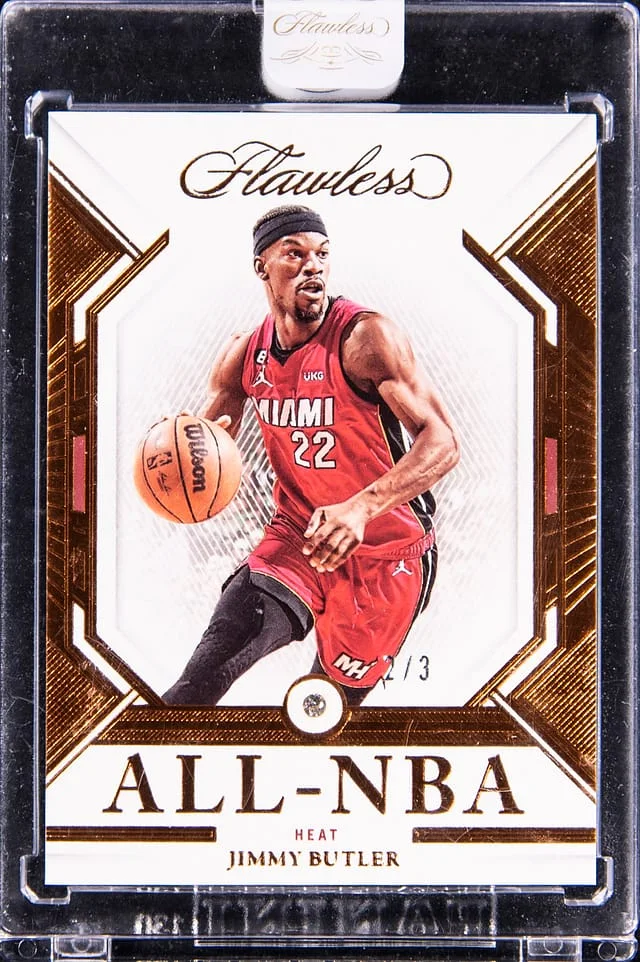 2022-23 Panini Flawless Jimmy Butler Diamond All-NBA Bronze #182 card image