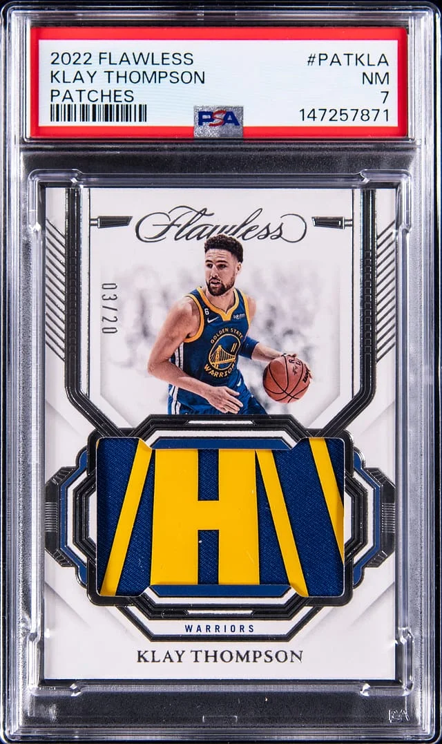 2022-23 Panini Flawless Klay Thompson Patches #PAT-KLA card image