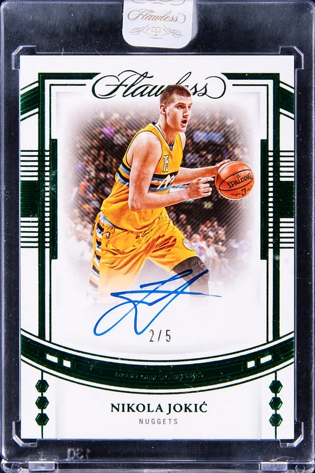 2022-23 Panini Flawless Nikola Jokic Draft Gem Signatures Emerald #DGS-NKJ card image
