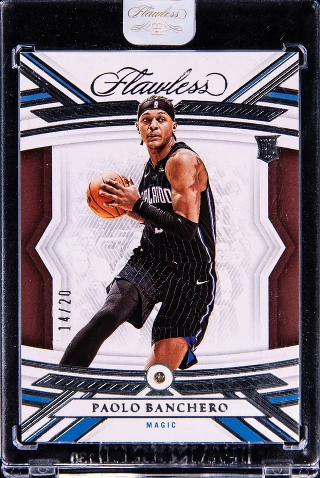 2022-23 Panini Flawless Paolo Banchero Diamond Relic - Panini Encased #27 card image