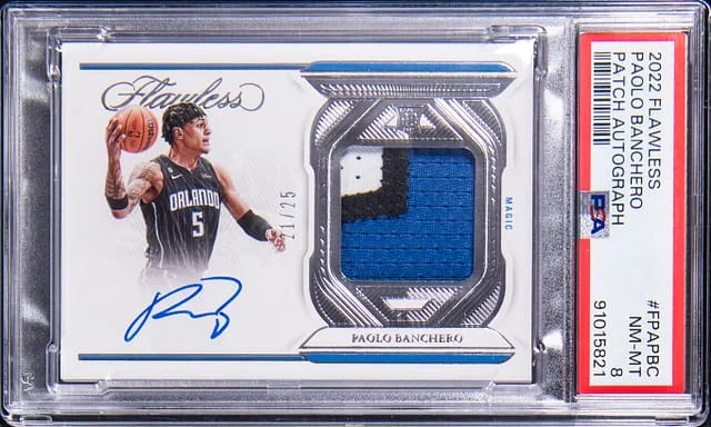 2022-23 Panini Flawless Paolo Banchero Patch Autographs #FPA-PBC card image