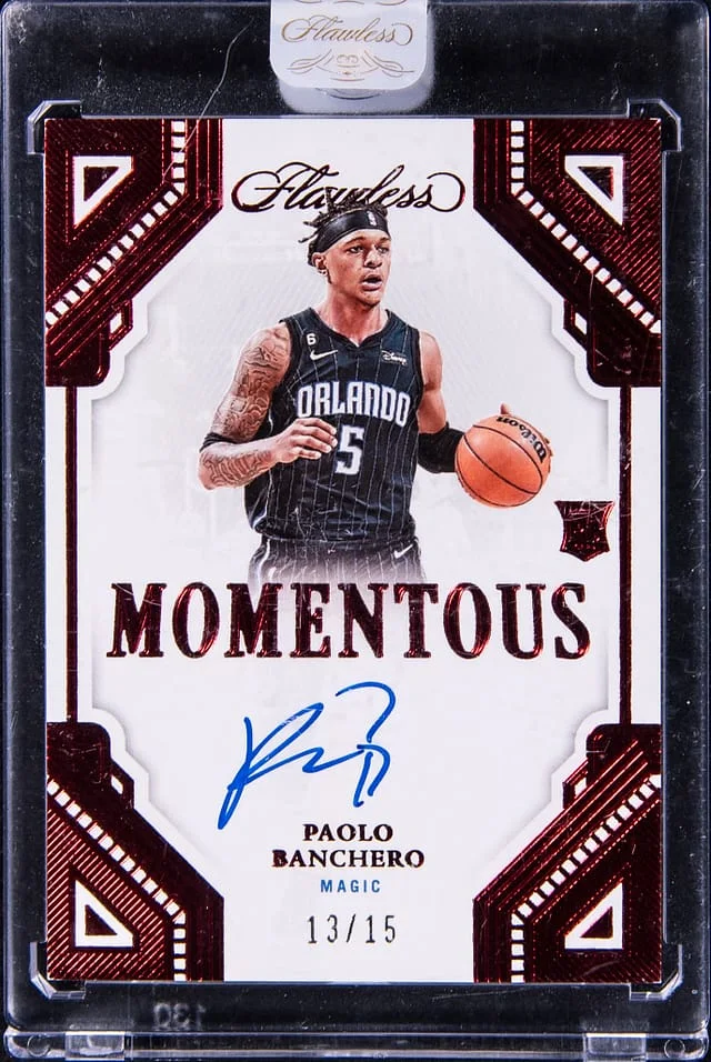 2022-23 Panini Flawless Paolo Banchero Momentous #MA-PBC card image