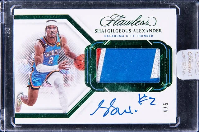 2022-23 Panini Flawless Patch Autographs Emerald #HPA #no-number card image