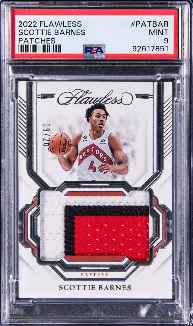 2022-23 Panini Flawless Scottie Barnes Patches #PAT-BAR card image