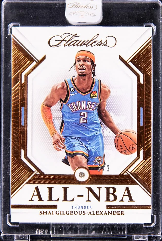 2022-23 Panini Flawless Shai Gilgeous-Alexander Diamond All-NBA Bronze #179 card image