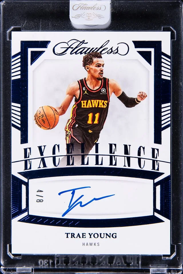 2022-23 Panini Flawless Trae Young Excellence Signatures #ES-TRY card image