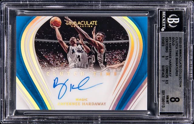 2022-23 Panini Immaculate Collection Anfernee Hardaway Clutch Time Signatures Gold #CTS-ANF card image