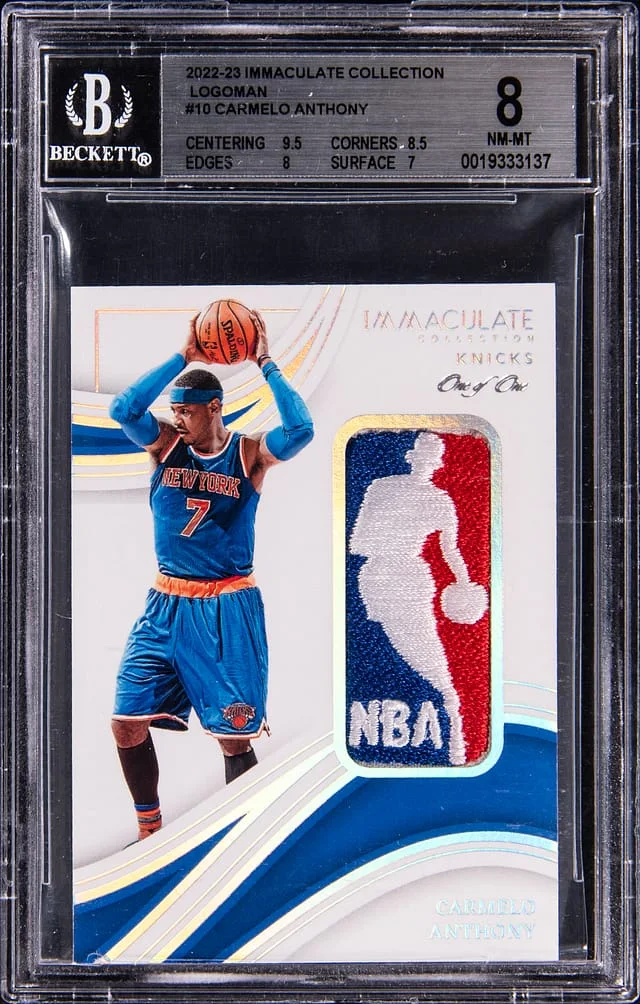 2022-23 Panini Immaculate Collection Carmelo Anthony Logoman #ICL-CAN card image