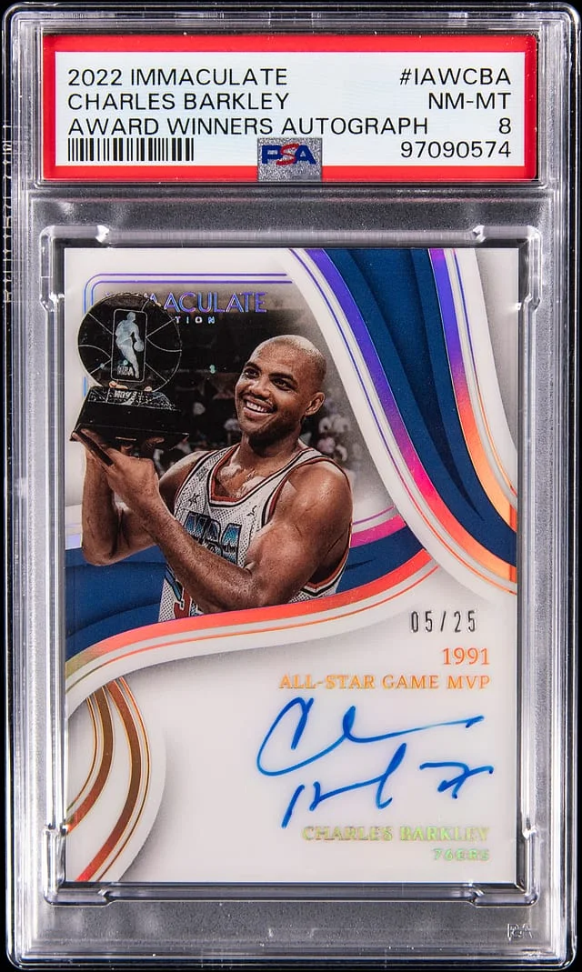2022-23 Panini Immaculate Collection Charles Barkley Award Winners Autograph #IAW-CBA card image