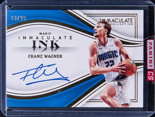2022-23 Panini Immaculate Collection Franz Wagner Immaculate Ink #II-FZW card image