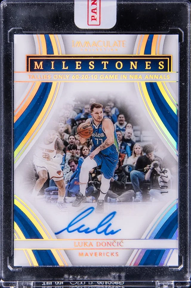 2022-23 Panini Immaculate Collection Luka Doncic Milestones #IMM-LUD card image