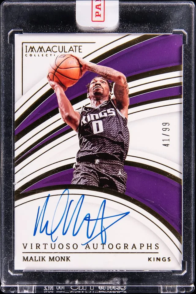 2022-23 Panini Immaculate Collection Malik Monk Virtuoso Autographs #VA-MKM card image
