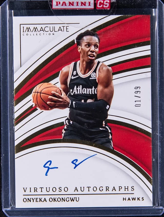 2022-23 Panini Immaculate Collection Onyeka Okongwu Virtuoso Autograph #VA-OYO card image