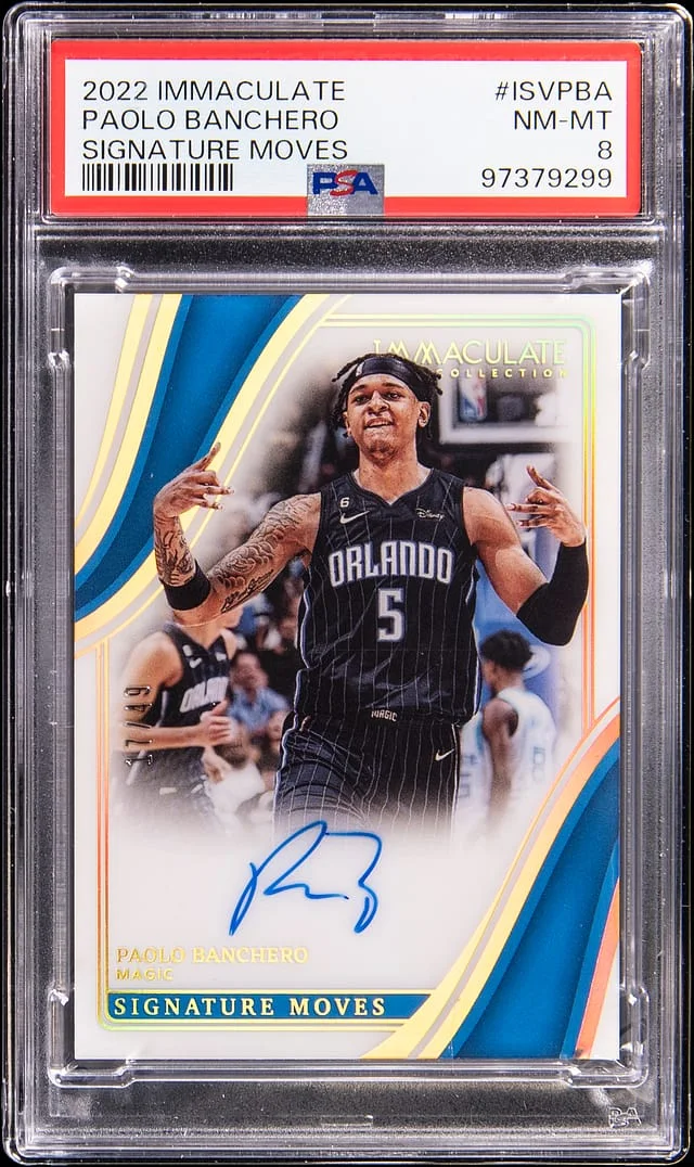 2022-23 Panini Immaculate Collection Paolo Banchero Signature Moves #ISV-PBA card image