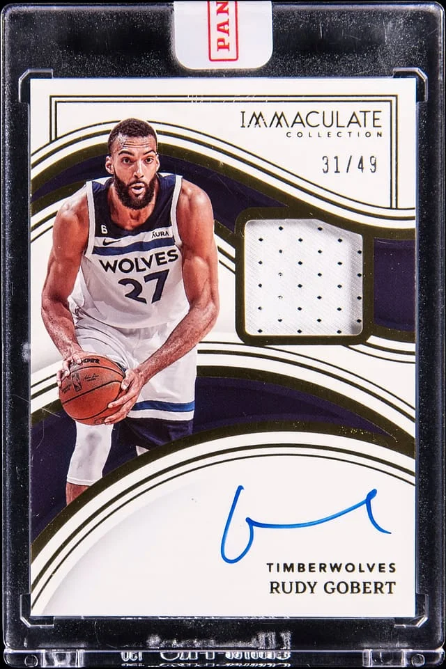 2022-23 Panini Immaculate Collection Rudy Gobert Immaculate Patch Autographs #IPA-RGO card image
