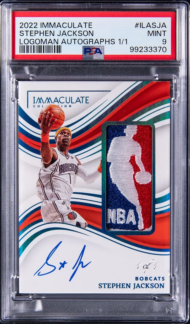 2022-23 Panini Immaculate Collection Stephen Jackson Logoman Autograph #ILA-SJA card image