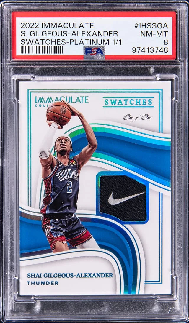 2022-23 Panini Immaculate Collection Swatches Platinum #IHS #no-number card image