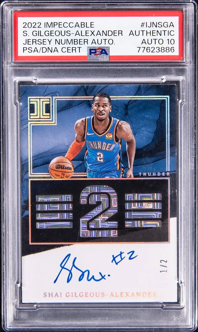 2022-23 Panini Impeccable Jersey Number #no-number card image