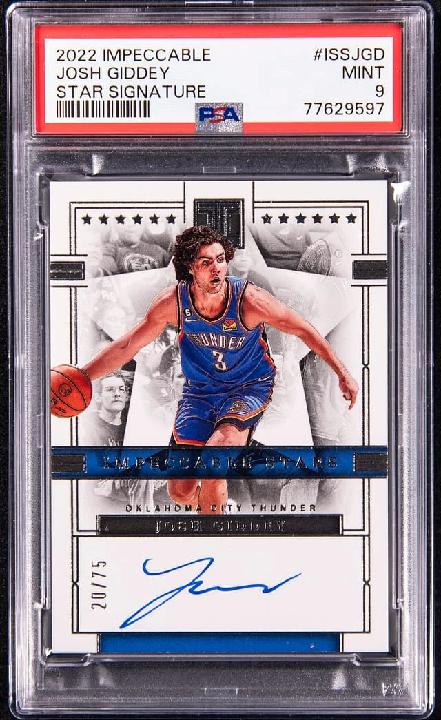 2022-23 Panini Impeccable Josh Giddey Star Signature #ISS-JGD card image