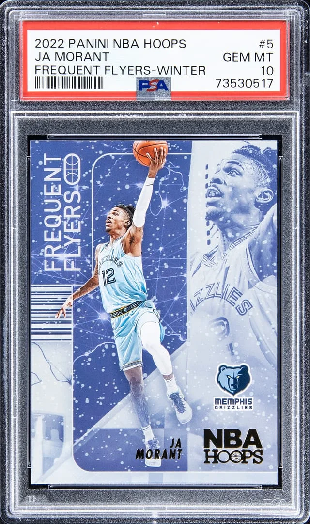 2022-23 Panini Ja Morant NBA Hoops Frequent Flyers Winter #5 card image