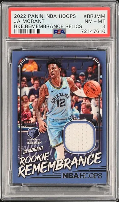 2022-23 Panini Ja Morant NBA Hoops Remembrance Relics #RR-JMM card image
