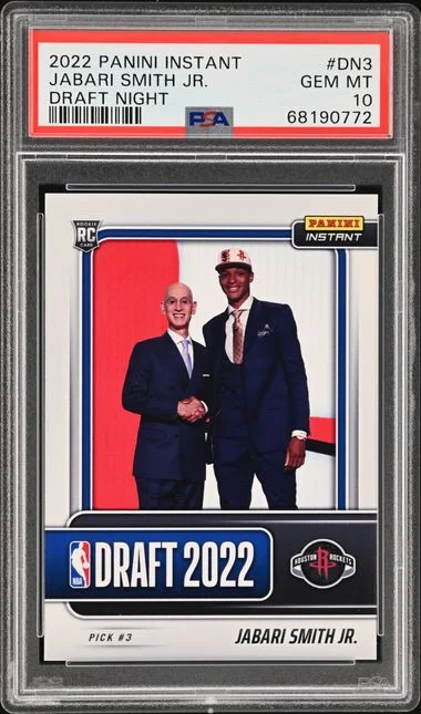 2022-23 Panini Jabari Smith Jr. Instant Draft Night #DN3 card image