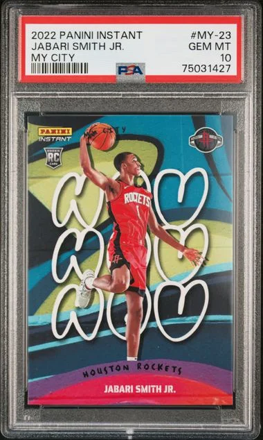 2022-23 Panini Jabari Smith Jr. Instant My City #MY-23 card image