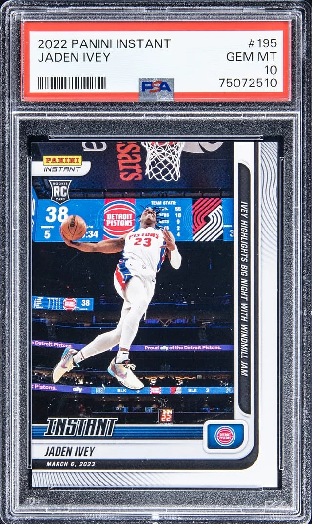 2022-23 Panini Jaden Ivey (/189) Instant #195 card image