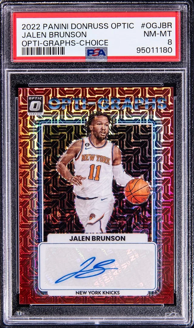 2022-23 Panini Jalen Brunson Dornuss Optic Opti-Graphs Choice #OG-JBR card image