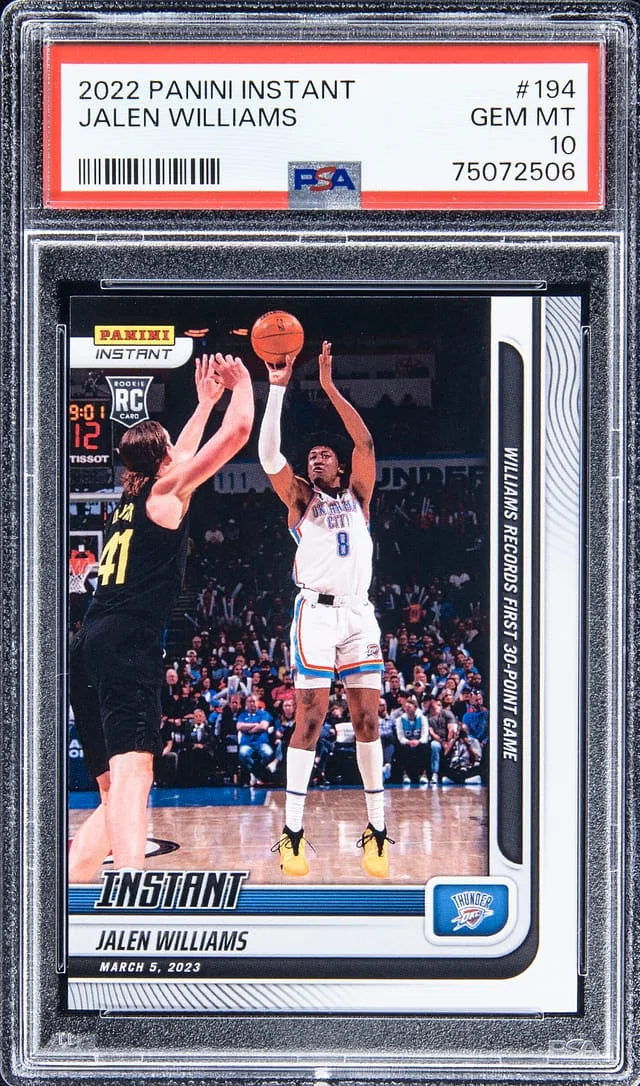 2022-23 Panini Jalen Williams (/119) Instant #194 card image