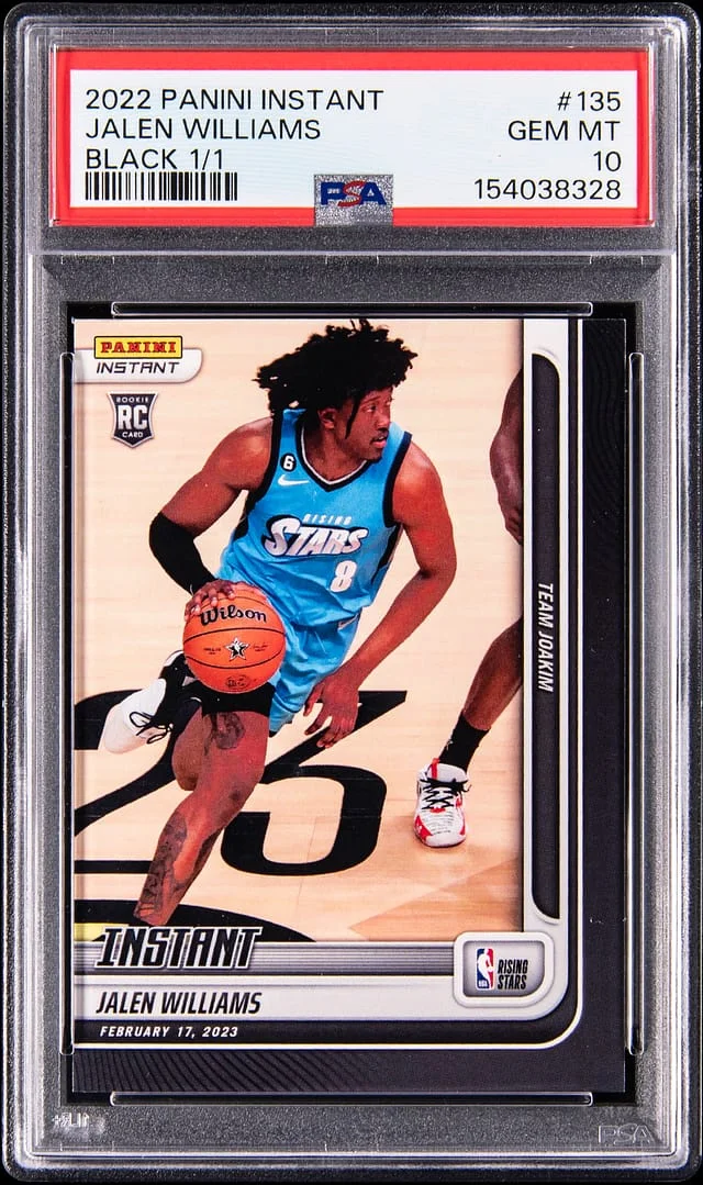 2022-23 Panini Jalen Williams Instant Black #135 card image