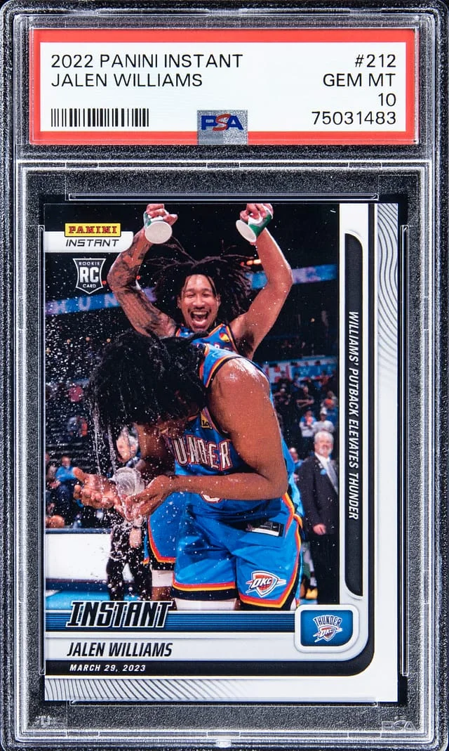 2022-23 Panini Jalen Williams Instant #212 card image