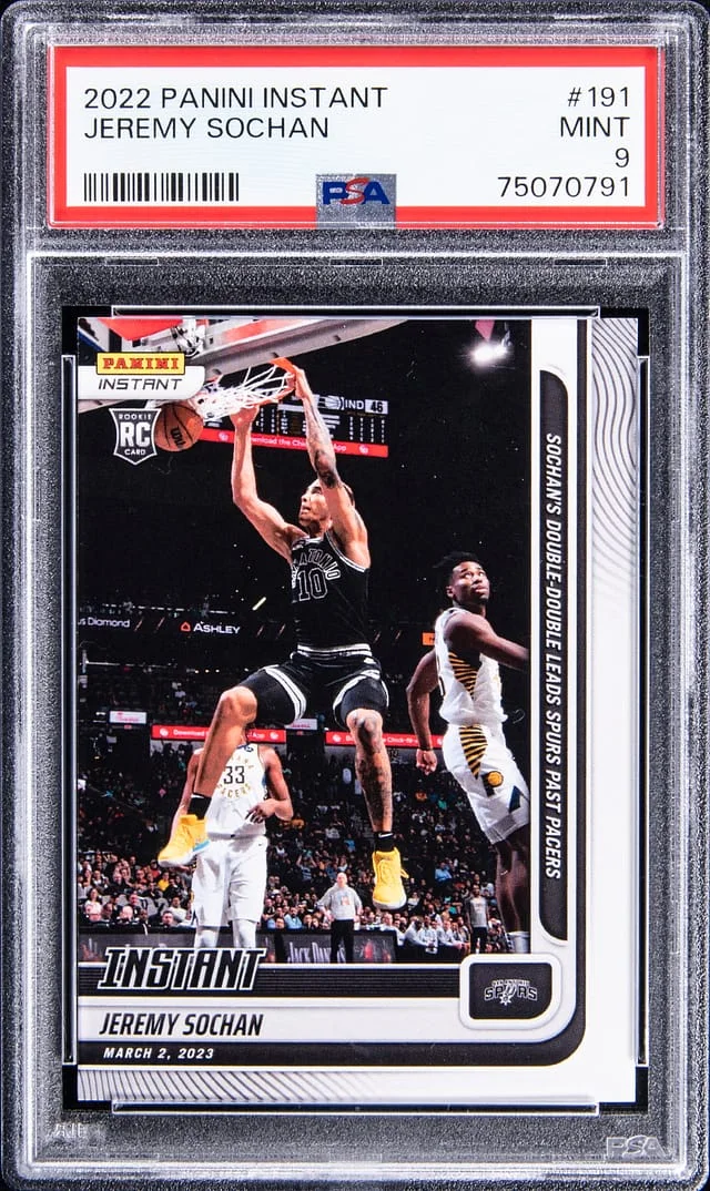 2022-23 Panini Jeremy Sochan (/128) Instant #191 card image