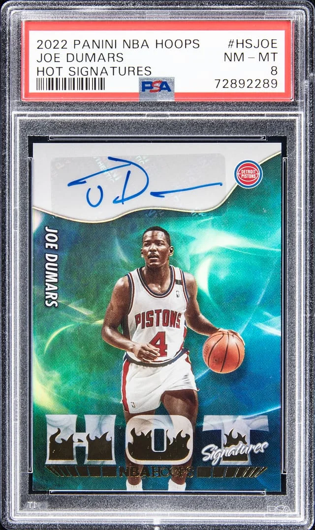 2022-23 Panini Joe Dumars NBA Hoops Hot Signatures #HSJOE card image