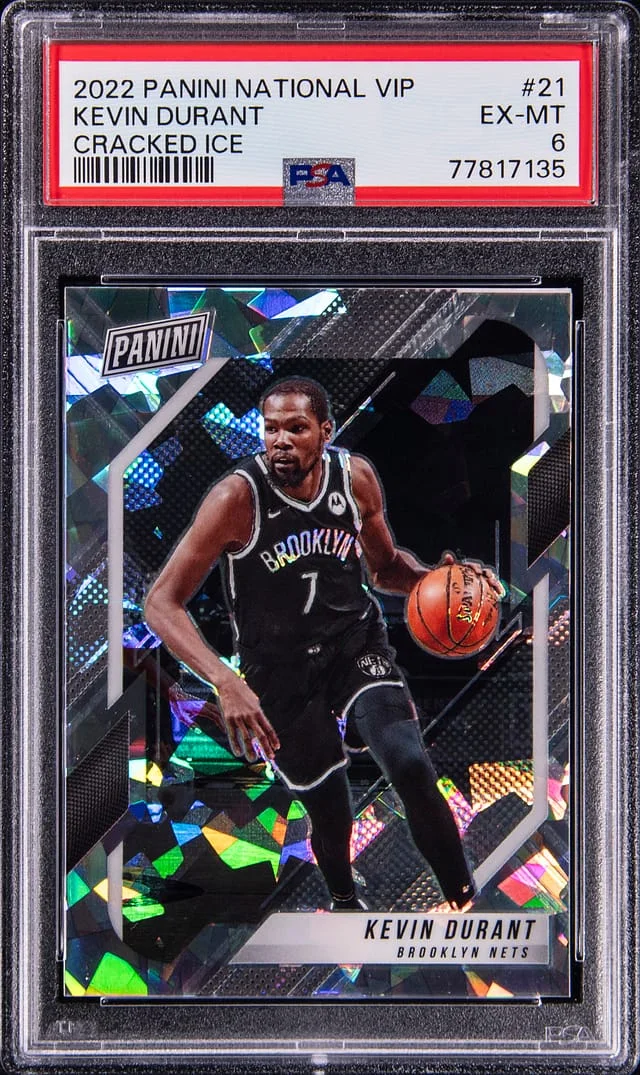 2022-23 Panini Kevin Durant National Convention VIP Cracked Ice #21 card image