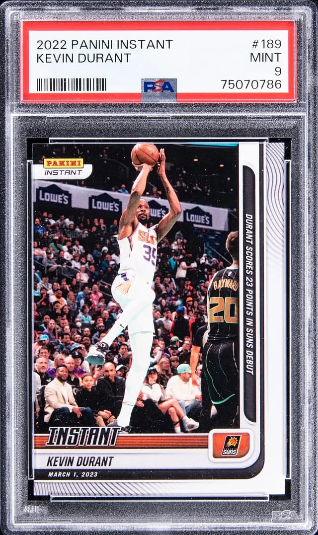2022-23 Panini Kevin Durant (/535) Instant #189 card image
