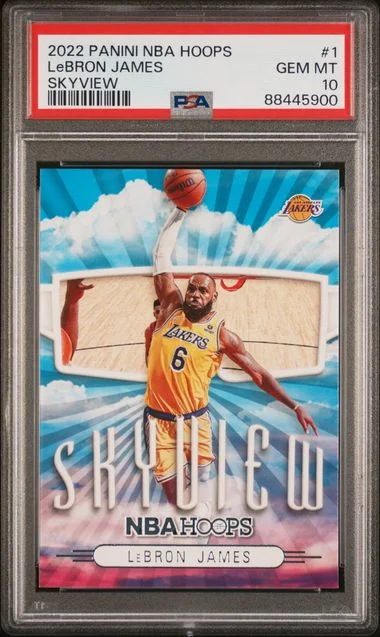 2022-23 Panini LeBron James NBA Hoops Skyview #1 card image