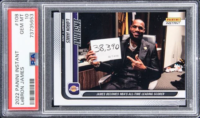 2022-23 Panini LeBron James (/14733) Instant #108 card image