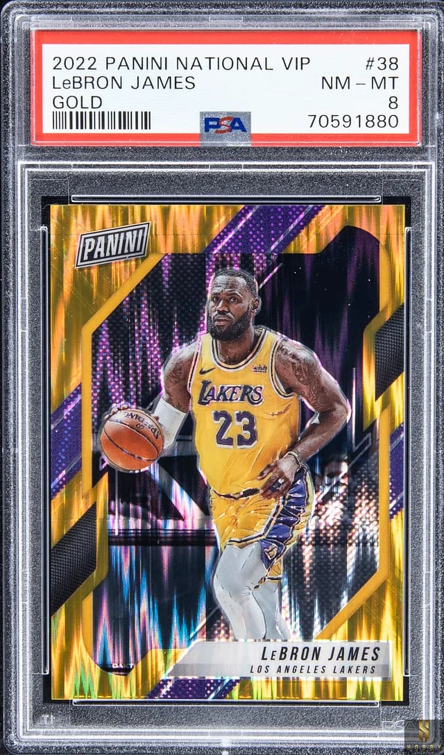 2022-23 Panini LeBron James National Convention VIP Gold #38 card image