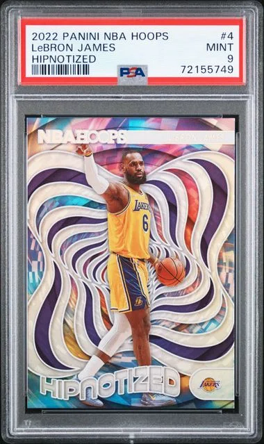 2022-23 Panini LeBron James NBA Hoops Hipnotized #4 card image