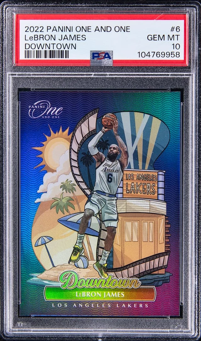 2022-23 Panini LeBron James One & One Downtown #6 card image