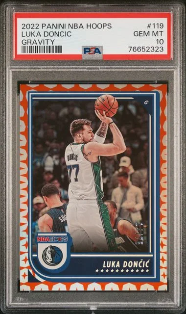 2022-23 Panini Luka Doncic NBA Hoops Gravity #119 card image