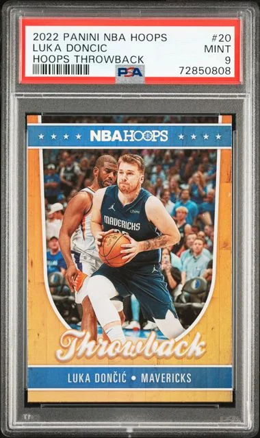 2022-23 Panini Luka Doncic NBA Hoops Throwback #20 card image