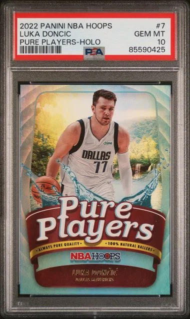 2022-23 Panini Luka Doncic NBA Hoops Pure Players Holo #7 card image