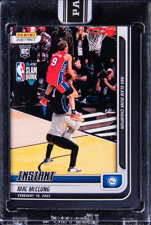 2022-23 Panini Mac McClung - Panini Encased Instant Basketball Slam Dunk Champion #150 card image