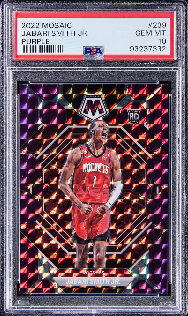 2022-23 Panini Mosaic Jabari Smith Jr. Green #239 card image
